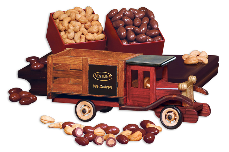 Classic 1925 Stake Truck with Chocolate Covered Almonds & Jumbo Cashews